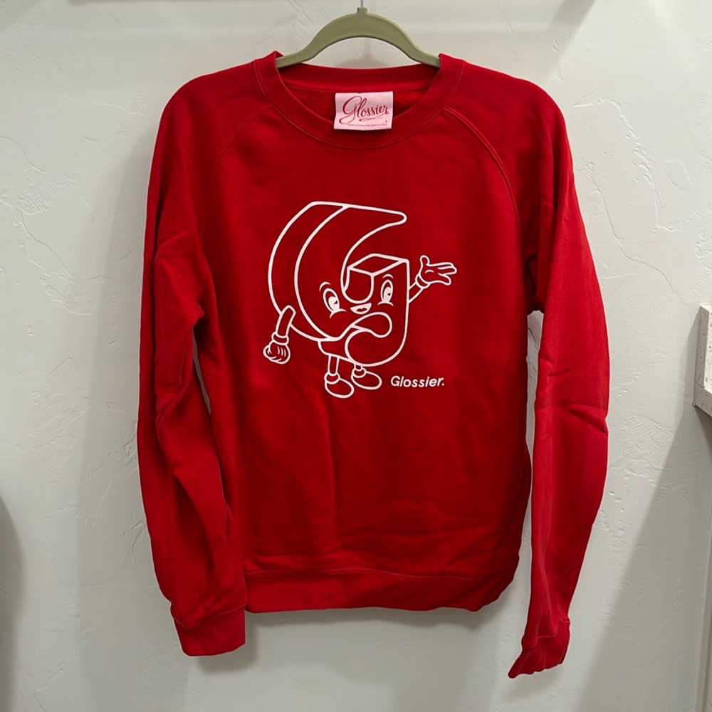 GLOSSIER G PAL CREWNECK SWEATSHIRT